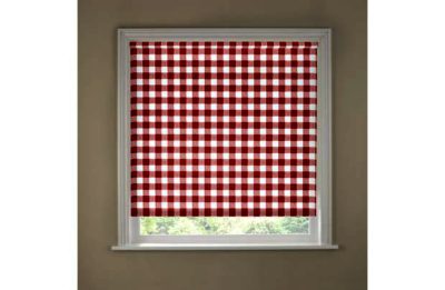 2ft Red Gingham Kitchen Roller Blind. 2ft Red Gingham Kitchen Roller Blind.